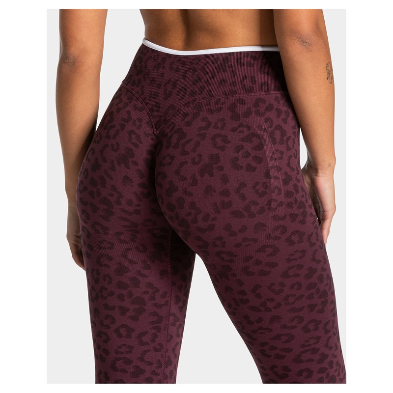 High-waist Leopard Print Slim  - مراجعة Crossfit Yoga وسعره