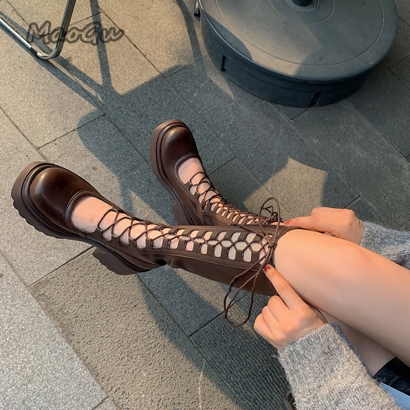Summer Women Knee-High Boots F - مراجعة Crossfit Outfit وسعره