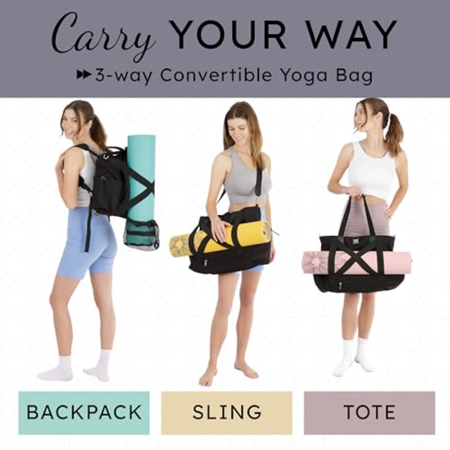 Yoga Mat Bag 4-in-1 Backpack,  - مراجعة Crossfit Yoga وسعره