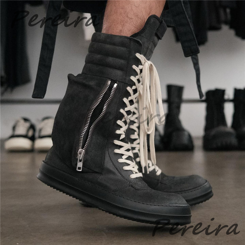 Black Suede Flat High Top Snea - مراجعة Crossfit Male وسعره