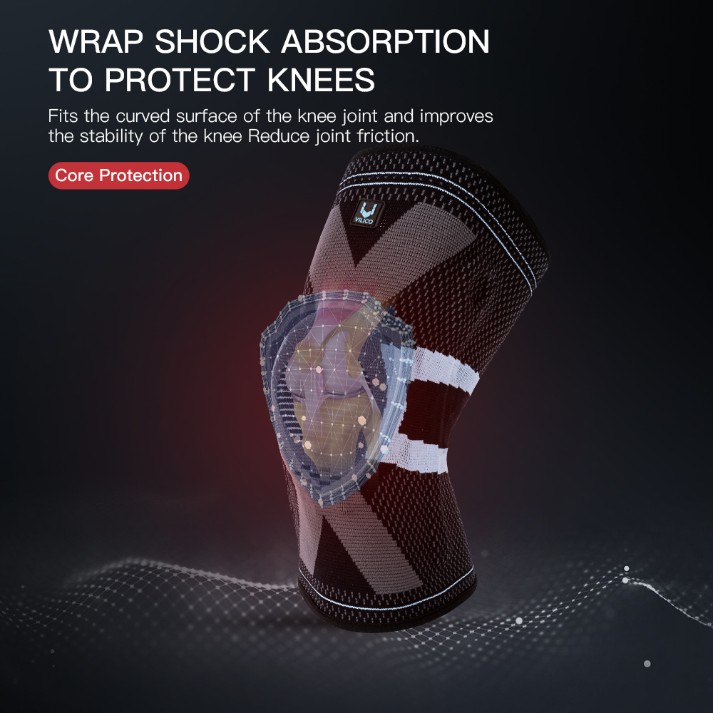 VILICO Sports Knee Pads, shock - مراجعة Knee Sleeve Pair وسعره