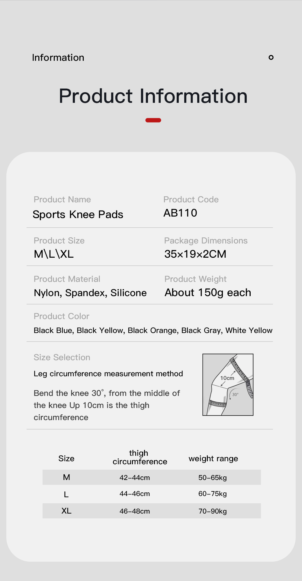 VILICO Sports Knee Pads, shock - مراجعة Knee Sleeve Pair وسعره