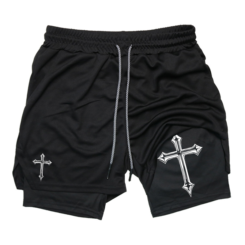 Cross Print 2-in-1 Workout Run - مراجعة Crossfit Gear Men وسعره