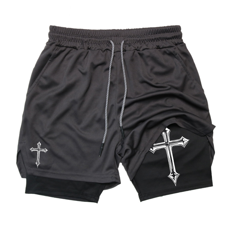 Cross Print 2-in-1 Workout Run - مراجعة Crossfit Gear Men وسعره
