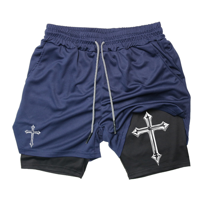 Cross Print 2-in-1 Workout Run - مراجعة Crossfit Gear Men وسعره