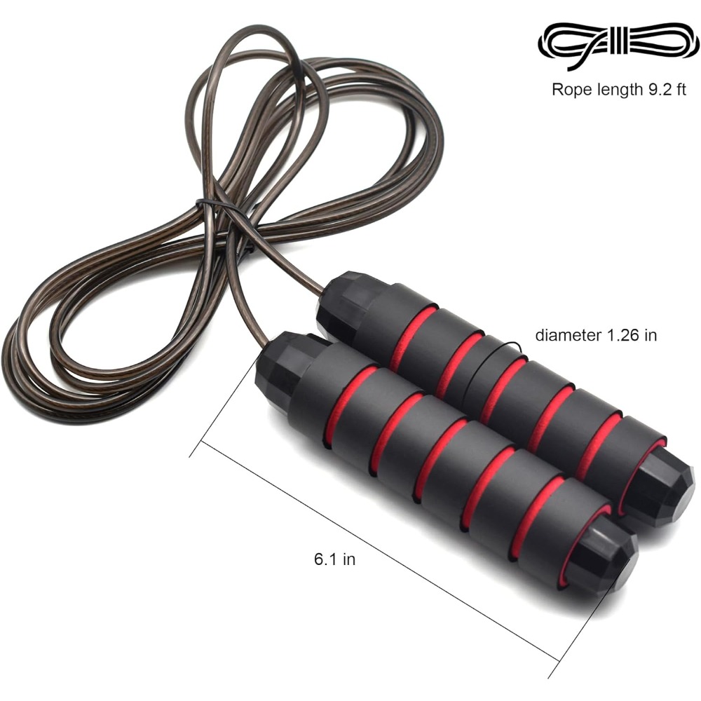 jump rope, adjustable jump rop - مراجعة Jump Rope Speed Bearing وسعره