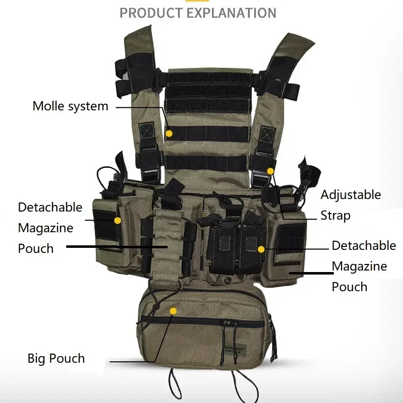 D3CR Chest Rig Vest Multicam B - مراجعة Crossfit Gear Men وسعره