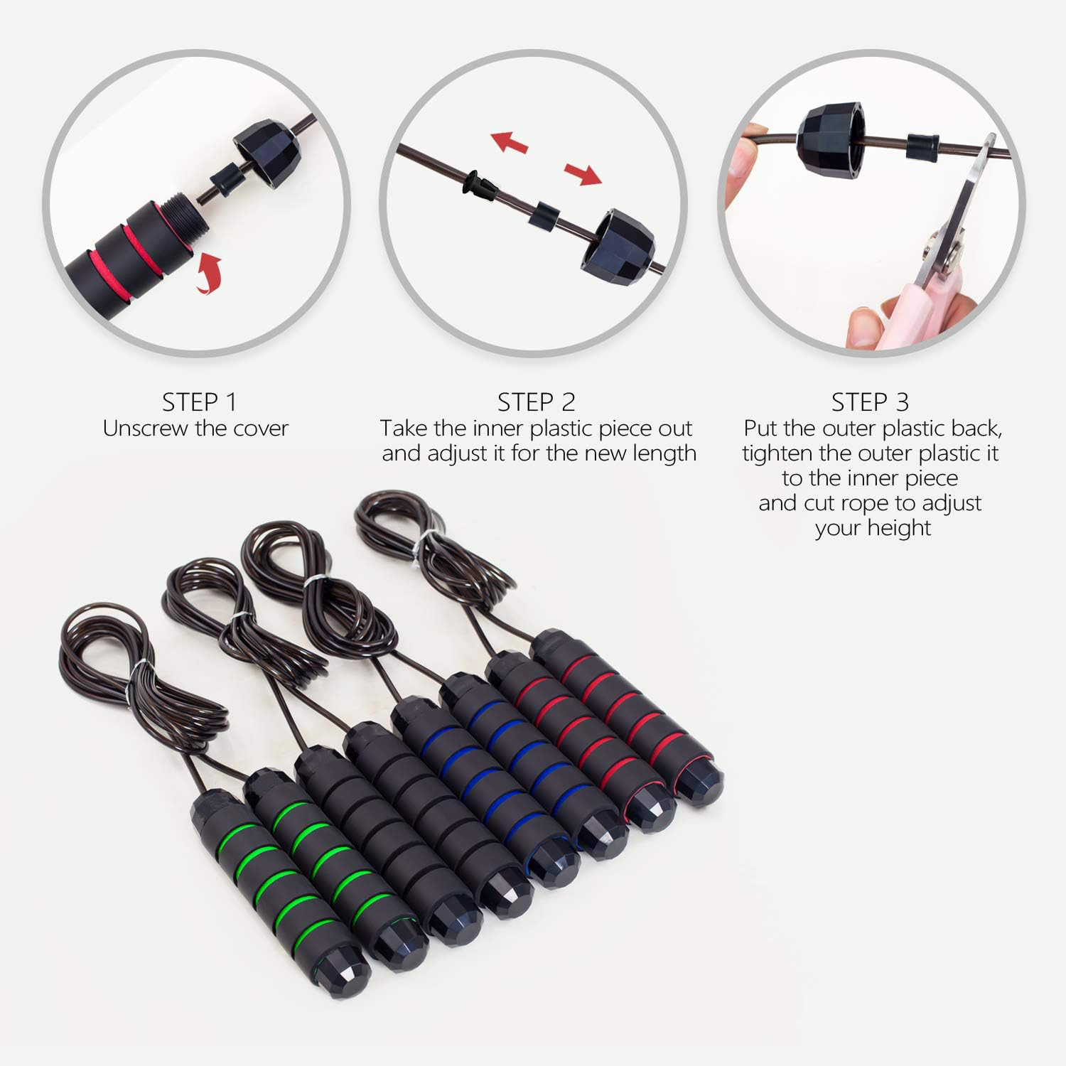 Jump Rope for Fitness,Speed Ju - مراجعة Jump Rope Speed Bearing وسعره