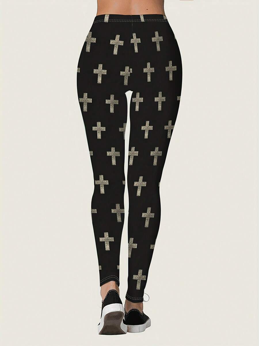 Womens High Waisted Cross Prin - مراجعة Crossfit Yoga وسعره