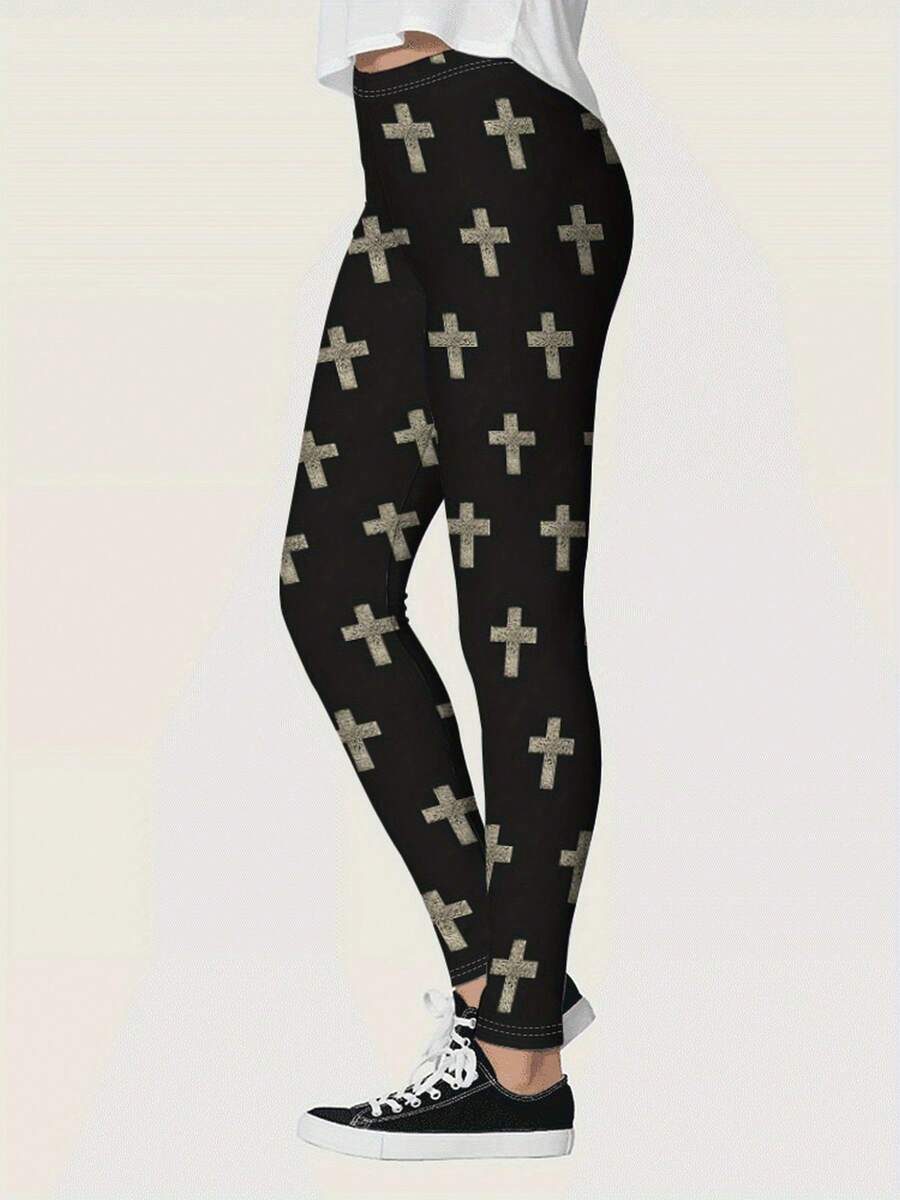 Womens High Waisted Cross Prin - مراجعة Crossfit Yoga وسعره