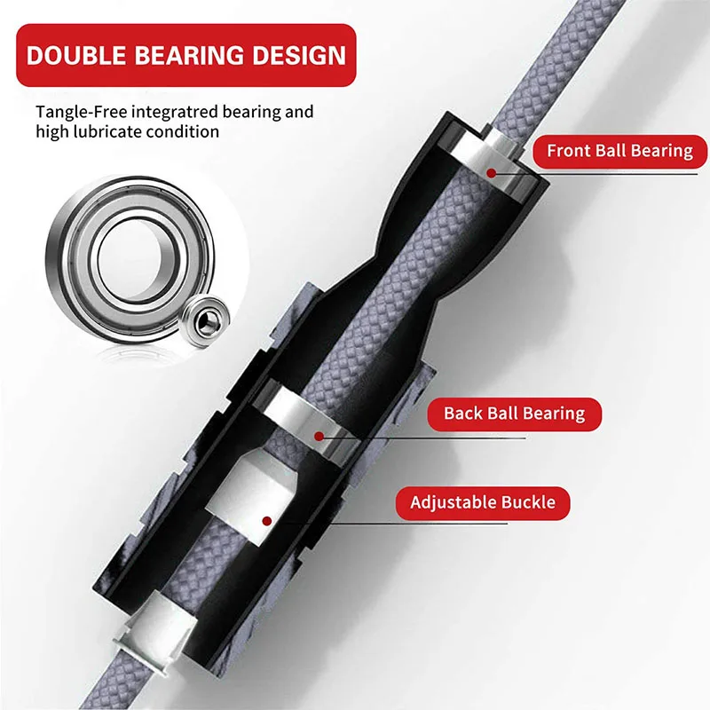 Ultralight Racing Rope Skippin - مراجعة Jump Rope Speed Bearing وسعره