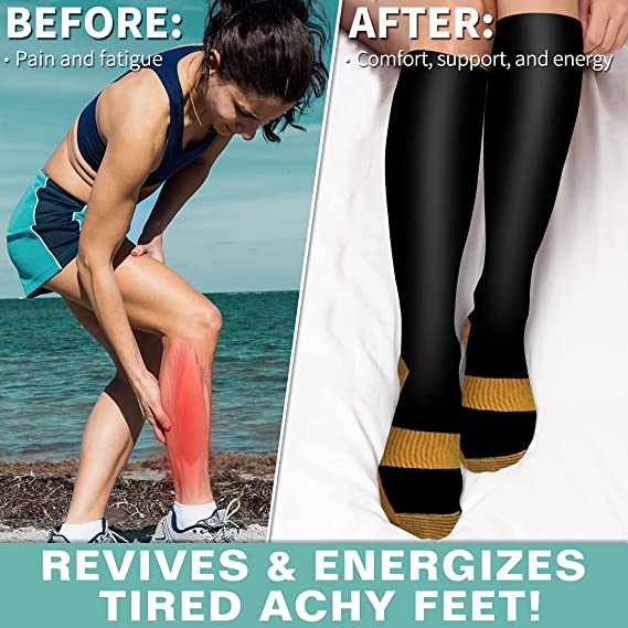 Size S-XXL Compression Socks M - مراجعة Crossfit Training وسعره