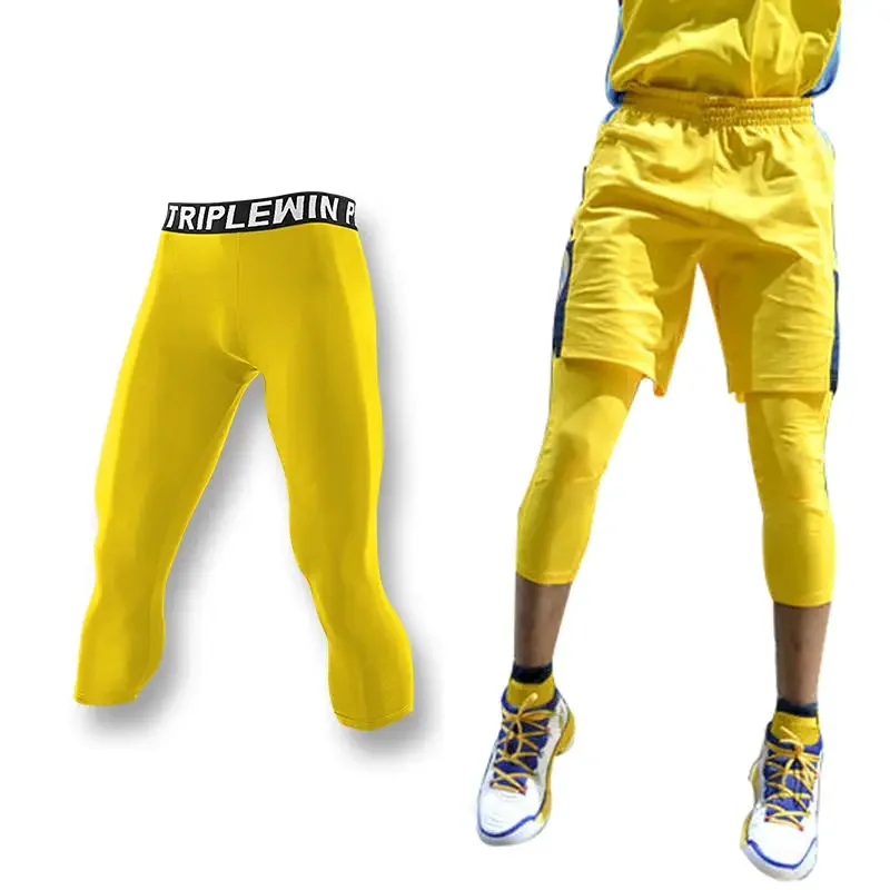 Men GYM Capri Running Tights P - مراجعة Crossfit Training وسعره