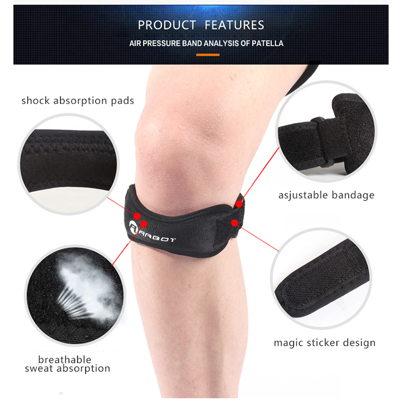 1 PC Knee Patellar Tendon Knee - مراجعة Knee Sleeve Pair وسعره