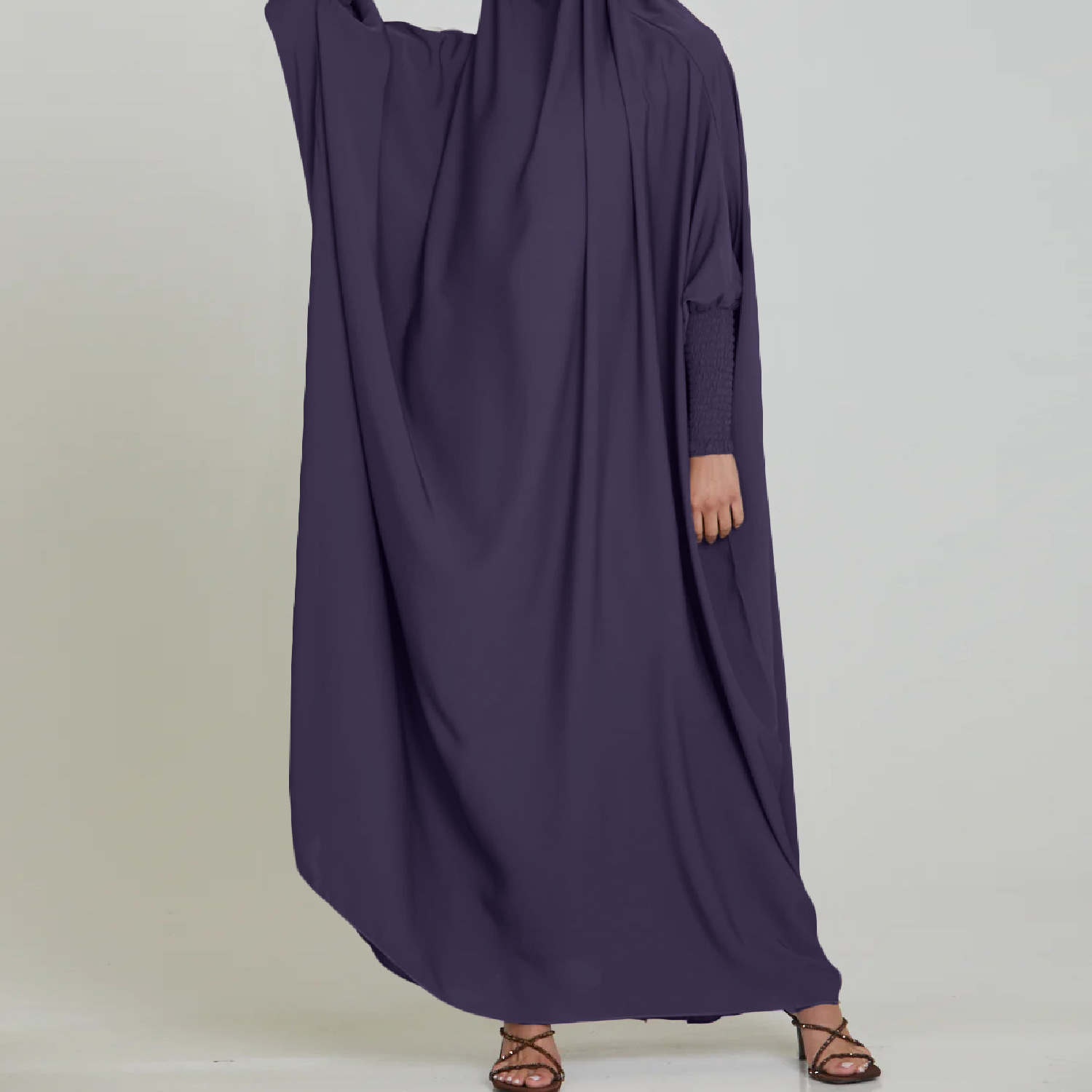 Solid Color Robe Dress Long Dr - مراجعة Crossfit Indonesia وسعره