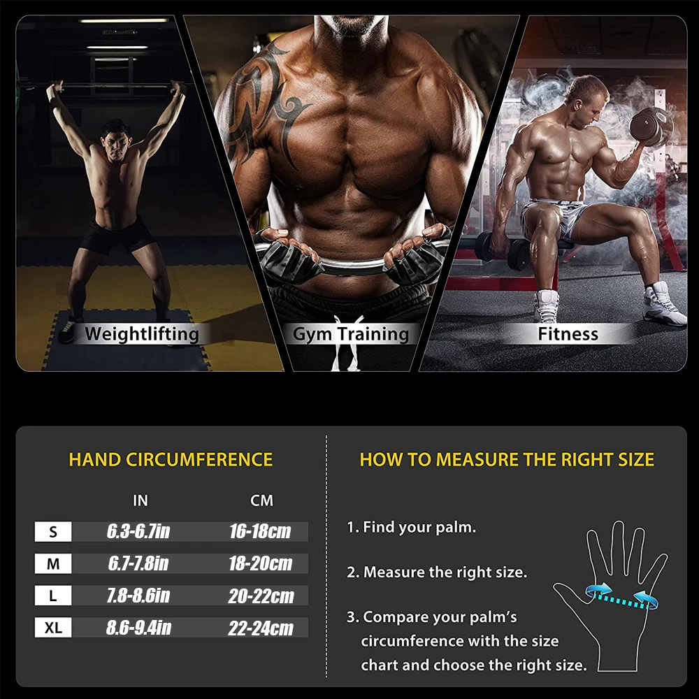 1Pair Half Finger Gym Fitness  - مراجعة Crossfit Male وسعره