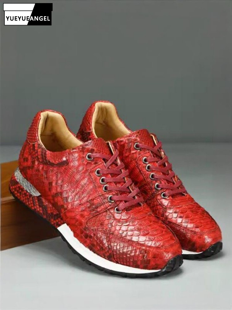 Concise Solid Color Snakeskin  - مراجعة Crossfit Male وسعره