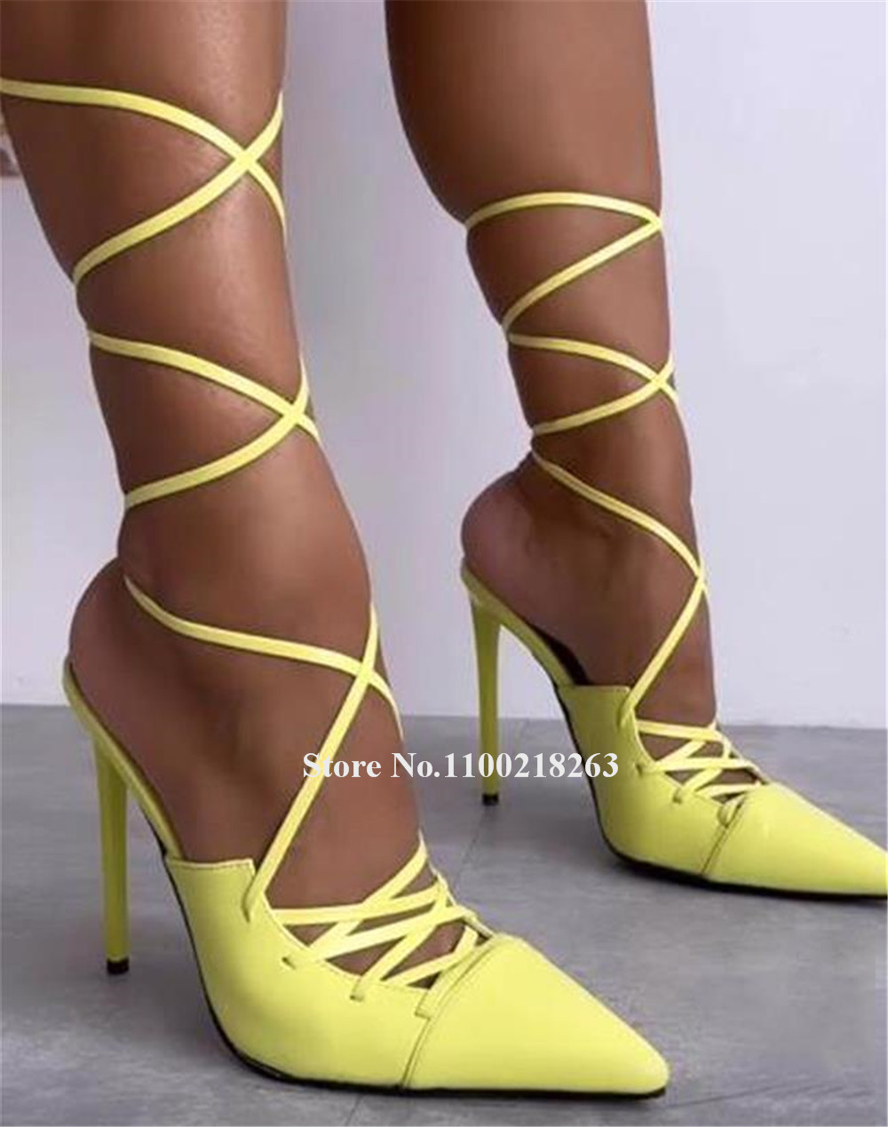 Lace-up Thin Heel Sandals Newe - مراجعة Crossfit Outfit وسعره