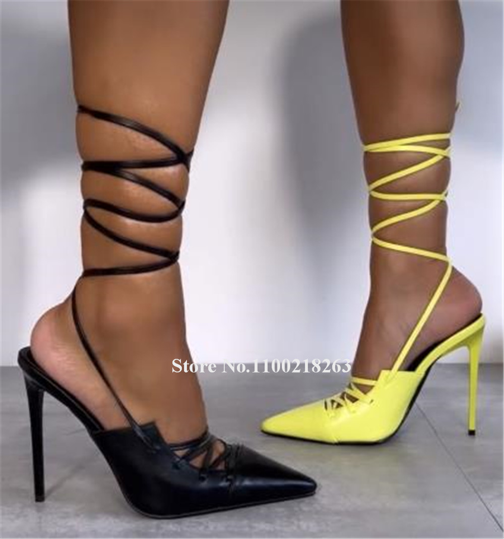 Lace-up Thin Heel Sandals Newe - مراجعة Crossfit Outfit وسعره