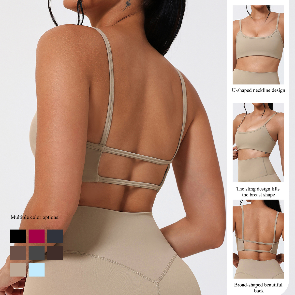 Ctenkevet Summer Backless Spor - مراجعة Crossfit Yoga وسعره